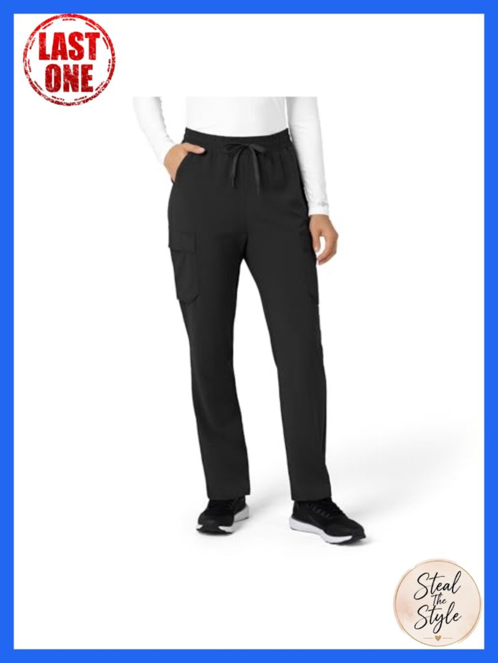 Carhartt Women's High Waisted Ankle Scrub Pant Utility Pockets Tapered Fit